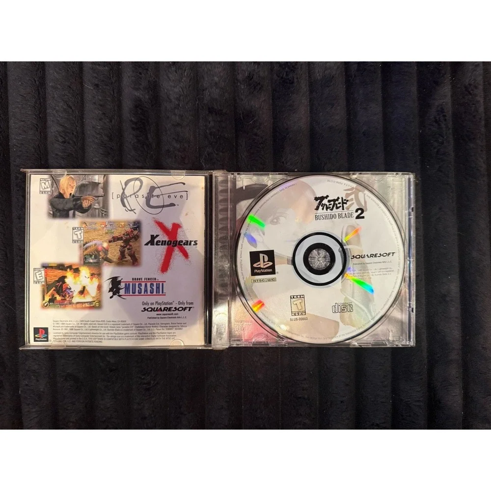 Bushido Blade 2 (Sony PlayStation PS1, 1998) Black label‎ CIB Complete-See Notes